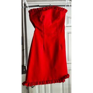 Red  Size 0 A-line dress